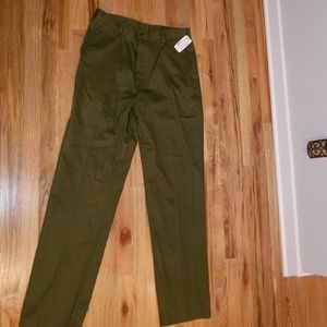 Olive Green Dress Pants